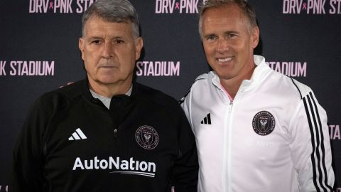 Gerardo Martino en su presentación con el Inter Miami en la MLS.