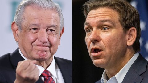 AMLO arremete contra Ron DeSantis y pide nuevamente a migrantes no votar por él tras entrada en vigor de la ley SB1718