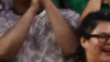 Mexico's defender Gerardo Arteaga (C) reacts to a missed chance during the Concacaf 2023 Gold Cup Group B football match between Mexico and Qatar at Levi's Stadium, in Santa Clara, California, on July 2, 2023. (Photo by Patrick T. Fallon / AFP) (Photo by PATRICK T. FALLON/AFP via Getty Images)