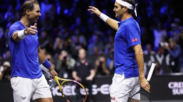 Roger Federer y Rafael Nada, dos leyendas del tenis.