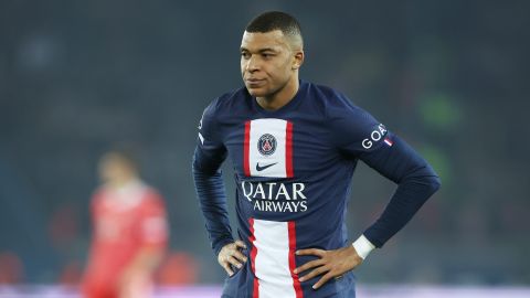 Kylian Mbappé con el PSG.