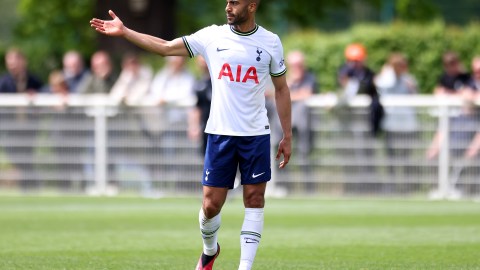 Lucas Moura en la pretemporada con el Tottenham.