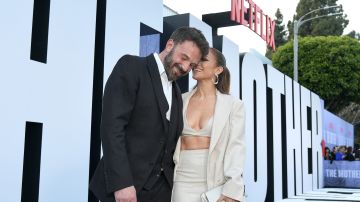 LOS ANGELES, CALIFORNIA - MAY 10: (L-R) Ben Affleck and Jennifer Lopez attend "The Mother" Los Angeles Premiere Event at Westwood Village on May 10, 2023 in Los Angeles, California. (Photo by Charley Gallay/Getty Images for Netflix)