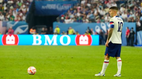 Christian Pulisic con la selección de Estados Unidos ante Canadá.