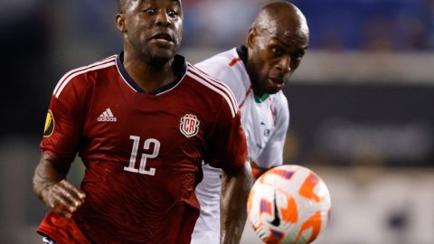 Joel Campbell en el encuentro de Costa Rica ante Martinica.