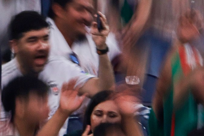 Fans mexicanos en el Levi's Stadium.