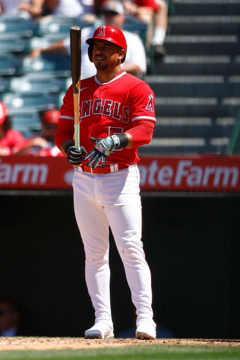 Eduardo Escobar No. 5 of the Los Angeles Angels at Angel Stadium in Anaheim on June 29, 2023 in Anaheim, California.  Photo: Ronald Martinez/Getty Images.
