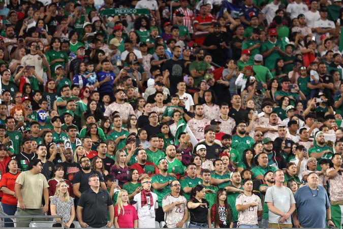 Fans mexicanos en la Copa Oro 2023.