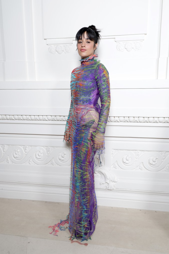 PARIS, FRANCE - JULY 05: (EDITORIAL USE ONLY - For Non-Editorial use please seek approval from Fashion House) Camila Cabello attends the Jean Paul Gaultier Haute couture Fall/Winter 2023/2024 show as part of Paris Fashion Week on July 05, 2023 in Paris, France. (Photo by Pascal Le Segretain/Getty Images)