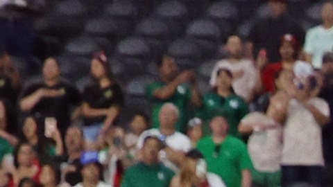 Selección de México antes de su partido ante Jamaica en la Copa Oro.
