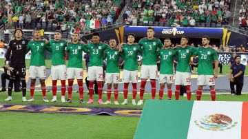 Selección de México antes de su partido ante Jamaica en la Copa Oro.