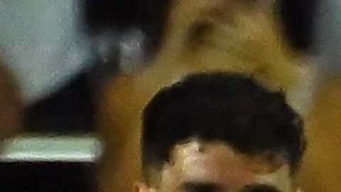 Carlos Rodolfo Rotondi (número 29) junto a Lionel Messi durante el partido entre Cruz Azul e Inter Miami.