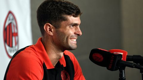 Christian Pulisic con el AC Milan.