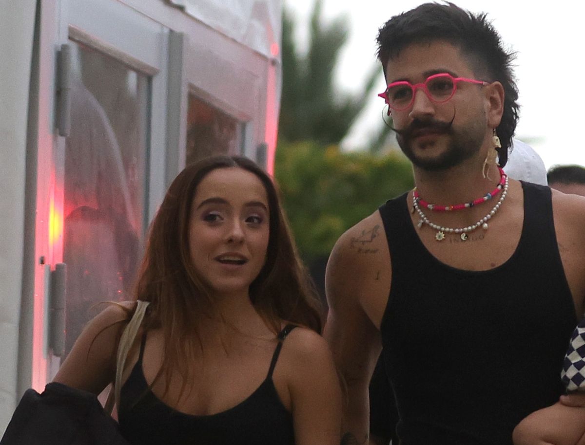 Evaluna y Camilo no ocultaron el rostro de Índigo en el evento de bienvenida a Messi en el Inter Miami.