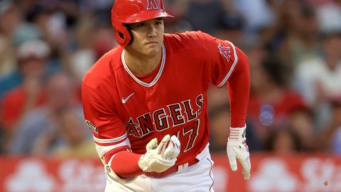 Shohei Ohtani, beisbolista japonés de Los Angeles Angels.