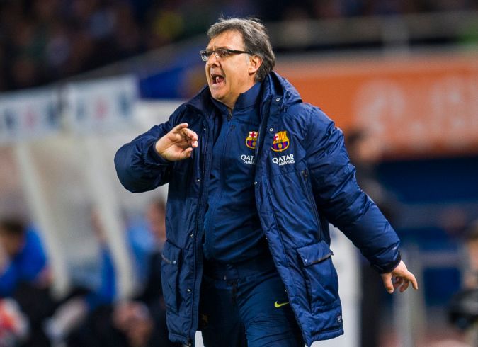 Gerardo 'Tata' Martino, con el FC Barcelona.