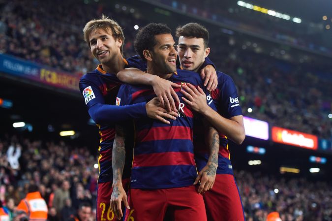 Samper en su estadía en el FC Barcelona en la Copa del Rey. David Ramos- Getty Images.