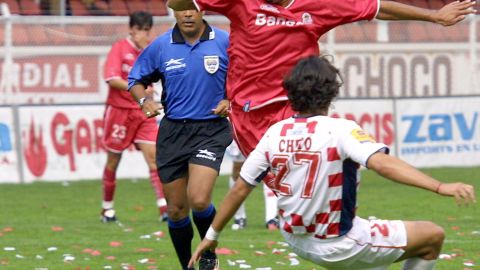 José Saturnino Cardozo en su época como futbolista del Toluca.