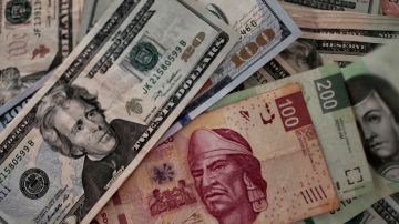 El peso mexicano retrocedió frente al dólar.