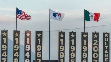 Bandera de EE. UU., MLB y México.
