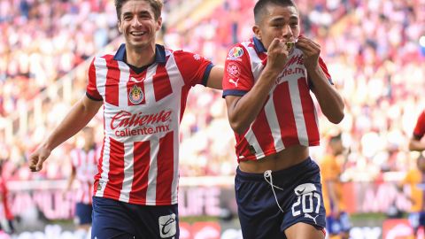 Yael Padilla, joven jugador (17 años) de las Chivas de Guadalajara.