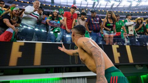 Fanáticos de México que acompañaron a la Selección en la final en el SoFi Stadium de LA.