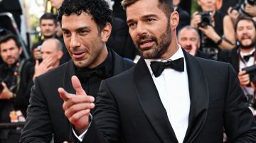 Jwan Yosef y Ricky Martin cuando aún eran esposos en el Festival de Cannes 2022.