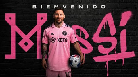 Messi con los colores del Inter Miami.