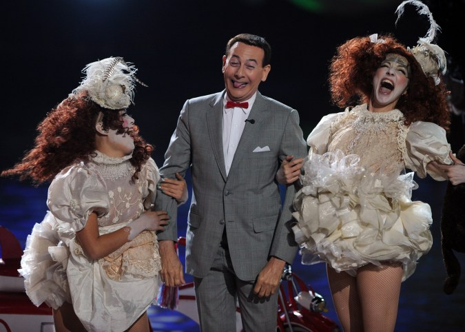 Paul Reubens, quien hizo de Pee Wee Herman en un show en Los Ángeles.