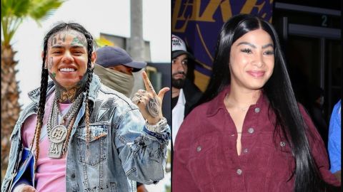 Tekashi 6ix9ine en Inglewood y Yailin La Más Viral cuando aún era pareja de Anuel AA.