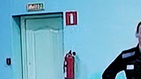 Alexei Navalny, hoy en el banquillo de acusados.