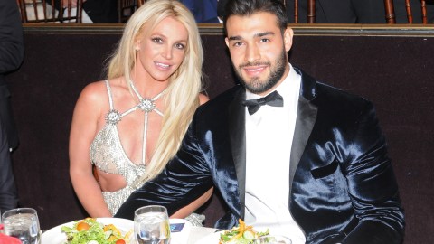 Britney Spears y Sam Asghari en Beverly Hills.