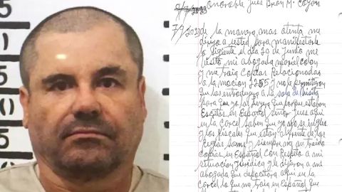 "El Chapo" envió una carta escrita a mano al juez Brian Cogan.