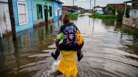 Idalia dejó mucha lluvia en Cuba.