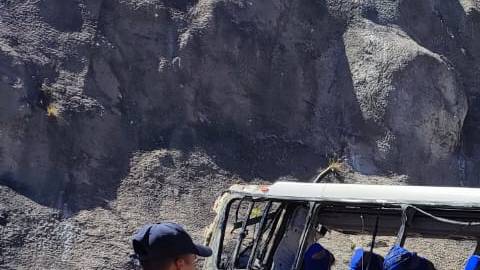 16 migrantes murieron en choque de autobús al sur de México