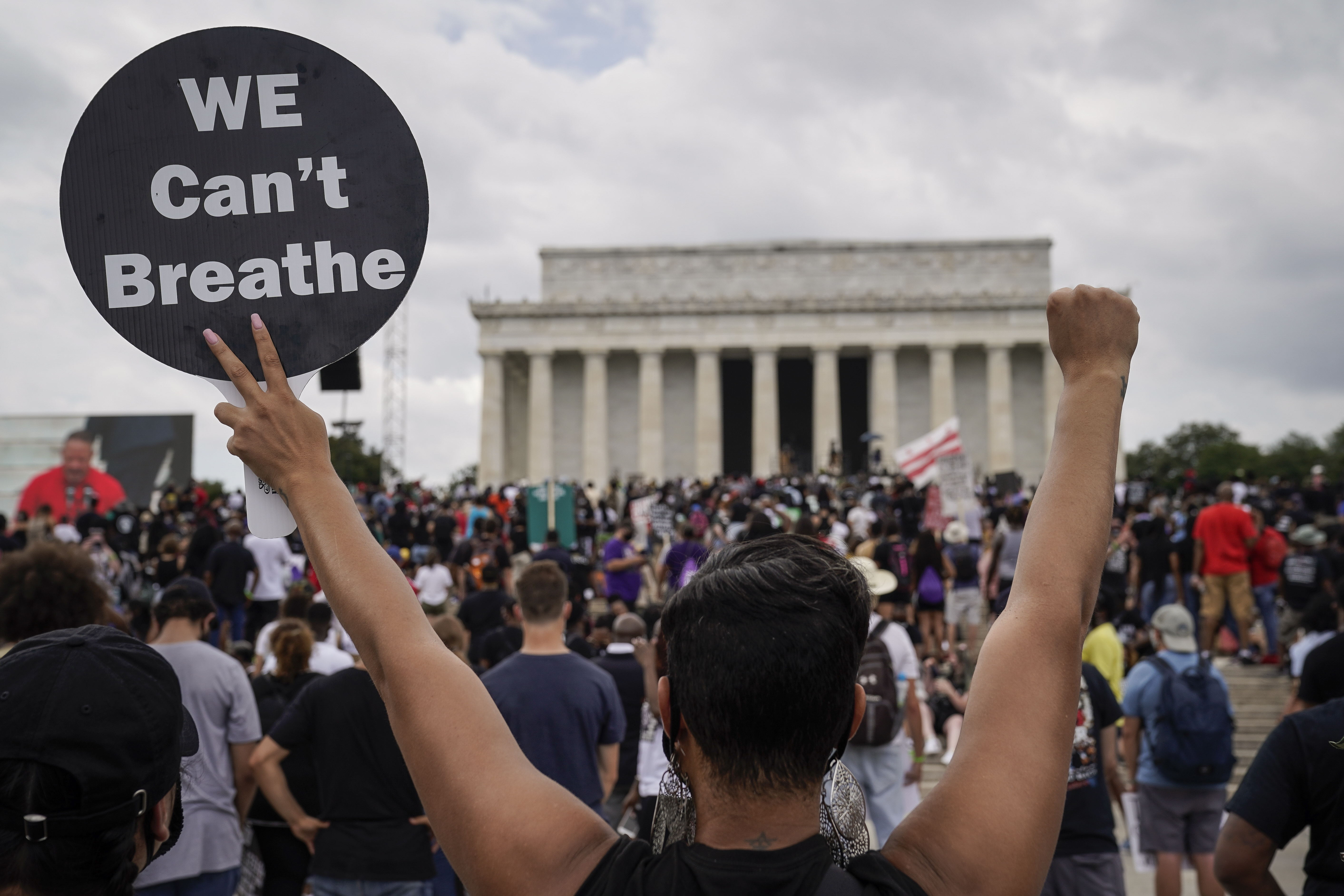 La marcha en Washington del 28 de agosto de 2020 fue para protestar contra el abuso policial.
