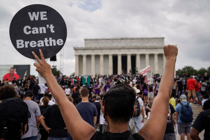 La marcha en Washington del 28 de agosto de 2020 fue para protestar contra el abuso policial.