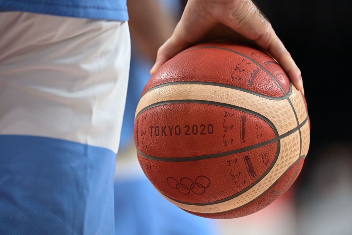 Balón de Baloncesto con la Selección de Argentina.