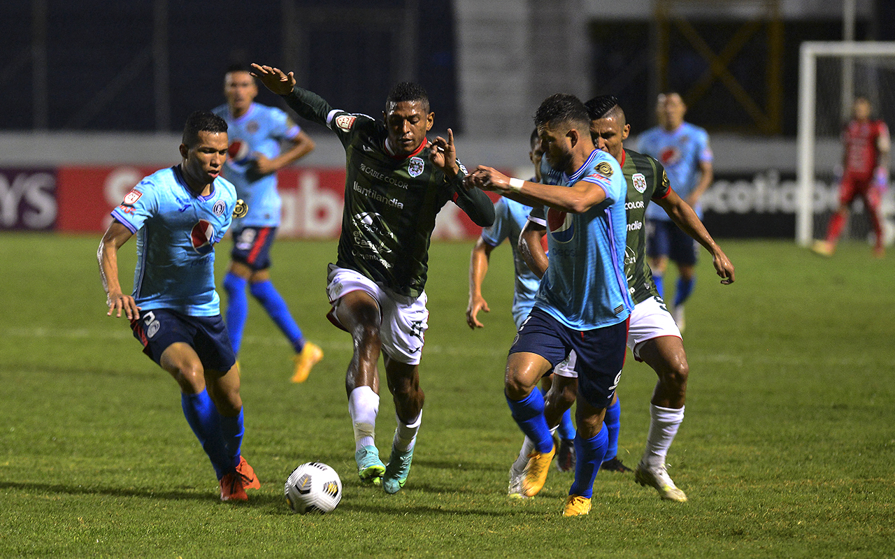 Motagua en entrenamiento antes de su próximo partido