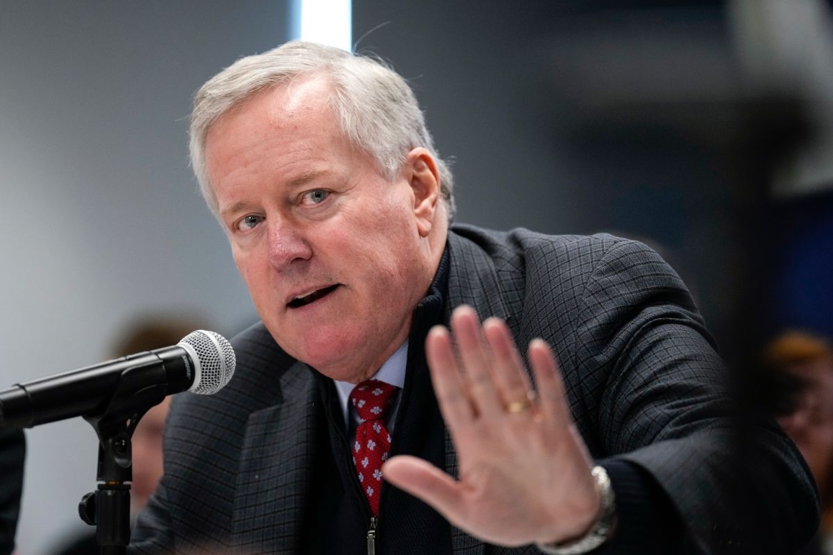 Mark Meadows, exjefe de gabinete de Donald Trump.