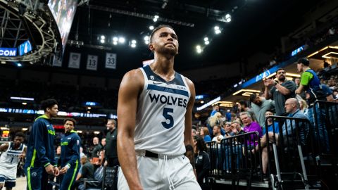 Kyle Anderson con el uniforme de los Timberwolves.