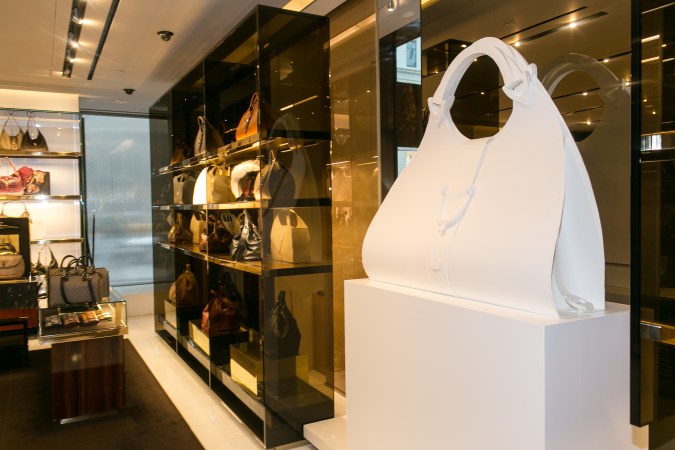 NEW YORK, NY - SEPTEMBER 06: Patrons and fashionistas attend the launch of Gucci Cut & Craft Facebook Campaign during Fashion's Night Out at Gucci Fifth Avenue on September 6, 2012 in New York City. (Photo by Matthew Peyton/Getty Images for Gucci)