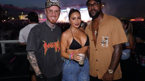 Matt Zingler, Larsa Pippen y Marcus Jordan.