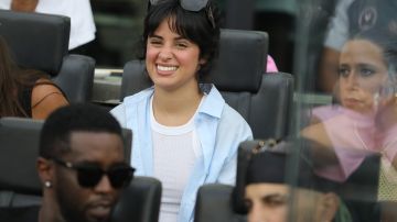 Camila Cabello durante un juego entre el Inter Miami y Atlanta United.