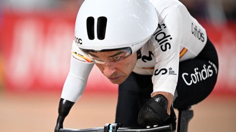 Ricardo Ten durante una carrera en Glasgow, Escocia.