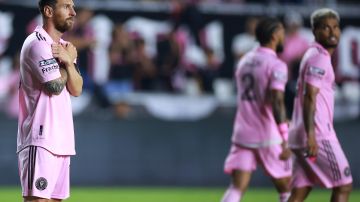 Messi celebra su segundo gol ante Orlando City.