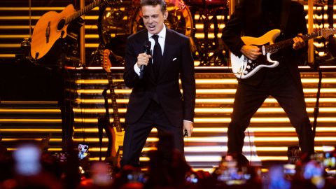 Luis Miguel en el Movistar Arena de Buenos Aires, Argentina, en su concierto del 4 agosto de 2023.