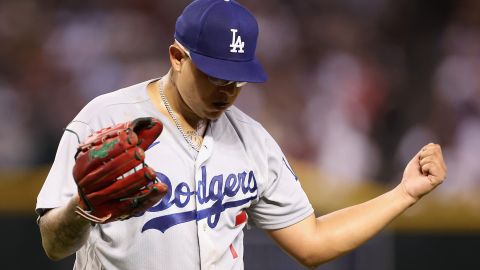 Julio Urías, lanzador de los LA Dodgers.