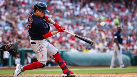 Luis Urías con los Boston Red Sox.