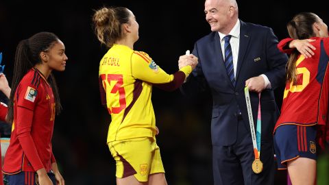 Coll defendió el arco de España en la final de la Copa del Mundo.